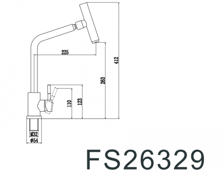 Fmark FS26329 смеситель для кухонной мойки