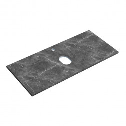Sancos Столешница TT100A1X 1000х460 с отверстием под смеситель цвет black sky