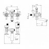 KAISER Trio 57122-1 Bronze Смеситель для ванны KAISER Trio 57122-1 Bronze Смеситель для ванны