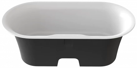 Bas Венеция 170x80 Черная ванна из искусственного камня