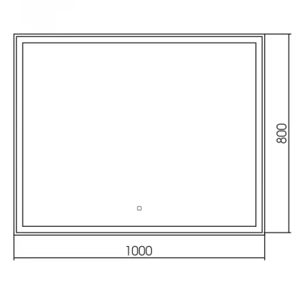 Azario Ливия ФР-00001225 Зеркало LED-подсветка с диммером 1000х800