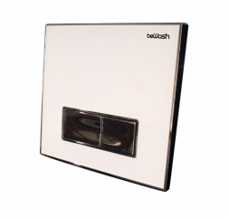 BeWash Vago P05WC 500RZVP0500BYC000001 Клавиша смыва для инсталляций, белое стекло/хром
