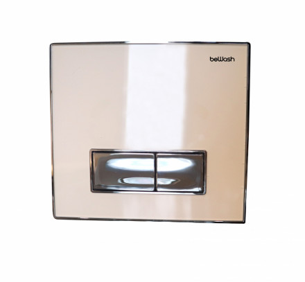 BeWash Vago P05WC 500RZVP0500BYC000001 Клавиша смыва для инсталляций, белое стекло/хром