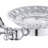 Rose RG1103 Мыльница стеклянная хром Rose RG1103 Мыльница стеклянная хром