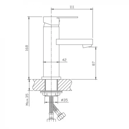 Haiba HB1002 Смеситель для раковины
