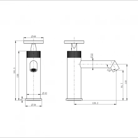 Wonzon &amp; Woghand WW-H1065-CR Смеситель для раковины хром
