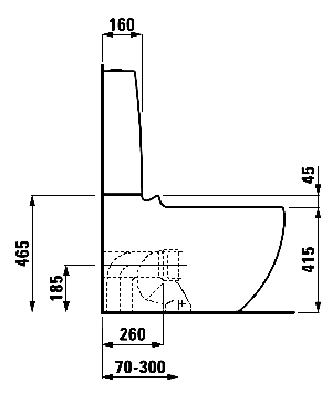 Laufen Alessi One 8.2297.6.400.000.1 Напольный унитаз (чаша)