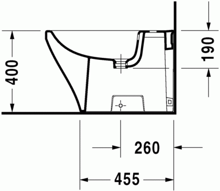 Duravit DuraStyle 228310 Биде напольное