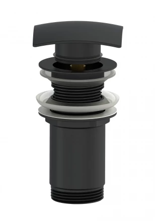 Wonzon &amp; Woghand WW-88SS08-MB Донный клапан для раковины с переливом черный матовый