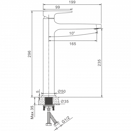 Belz B11713-8 Смеситель для раковины