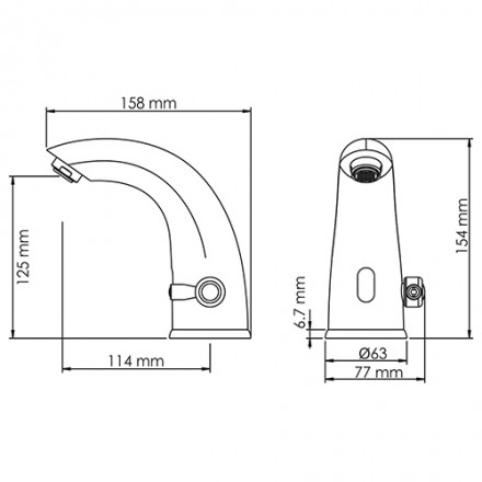 Wasserkraft Rossel 2813 Сенсорный смеситель для раковины
