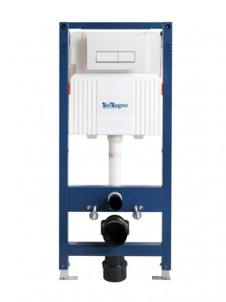 Belbagno BB-101-M-BR инсталляция для подвесного унитаза с кнопкой смыва