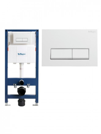 Belbagno BB-101-M-BR инсталляция для подвесного унитаза с кнопкой смыва