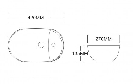 CeruttiSpa CR0050 раковина накладная