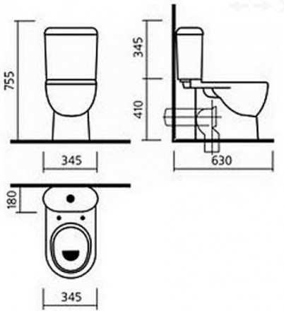 Унитаз-компакт Sanita luxe Art WC.CC/Art/2-DM/WHT.G/S1 с сиденьем soft close