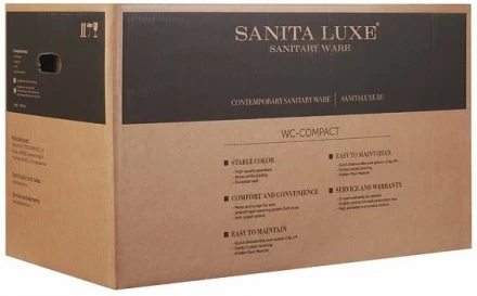Унитаз-компакт Sanita luxe Art WC.CC/Art/2-DM/WHT.G/S1 с сиденьем soft close