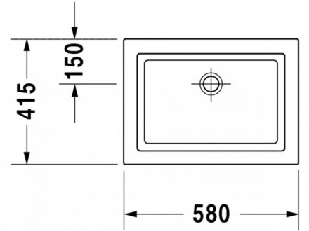 Duravit 2nd floor 0317580029 раковина накладная
