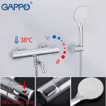 Gappo G3290 Смеситель термостат для ванны
