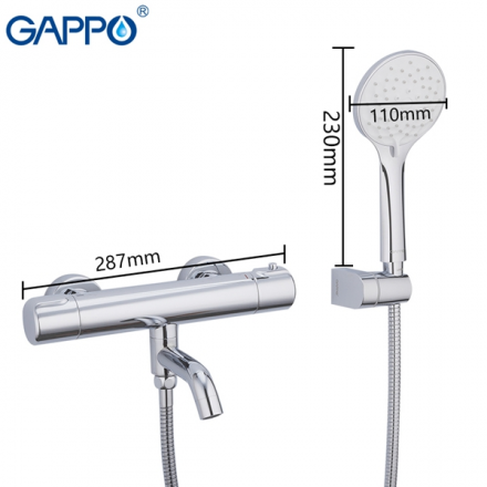 Gappo G3290 Смеситель термостат для ванны