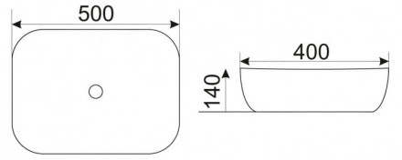 CeramaLux K397D9 раковина 50