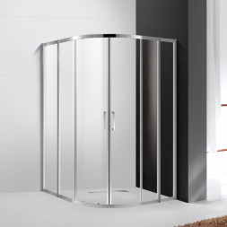 CEZARES SLIDER-B-1-90/100-GRIGIO-NERO душевая дверь в нишу