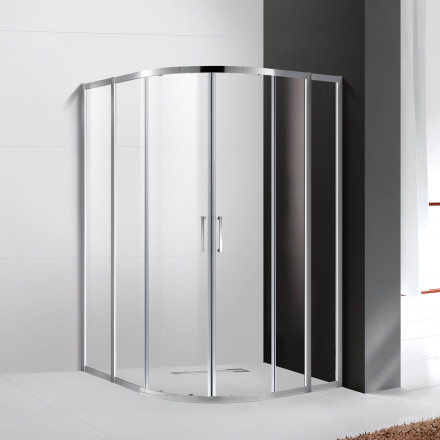 CEZARES SLIDER-B-1-90/100-GRIGIO-NERO душевая дверь в нишу