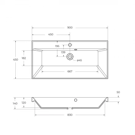 BelBagno MARINO-CER-1200-4C-SO-2-BL-P тумба с раковиной на две чаши четырьмя ящиками подвесная