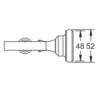 Rose RG1112 Стакан с держателем хром Rose RG1112 Стакан с держателем хром