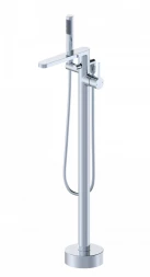 Wonzon &amp; Woghand Stick WW-88649901-CR Смеситель для ванны напольного монтажа черный матовый