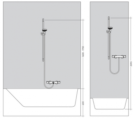 Hansgrohe Croma Select S 1jet 26564400 Душевой гарнитур 65 см