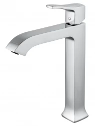 Wonzon &amp; Woghand Flex WW-88019072-CR Смеситель для раковины высокий черный матовый