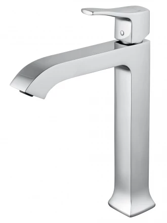 Wonzon &amp; Woghand Flex WW-88019072-CR Смеситель для раковины высокий черный матовый