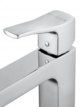 Wonzon &amp; Woghand Flex WW-88019072-CR Смеситель для раковины высокий черный матовый