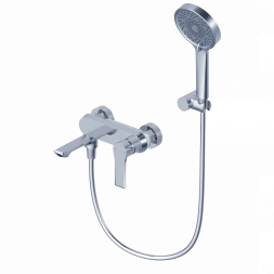 Wonzon &amp; Woghand Brilliant WW-88037079-CR Смеситель для ванны с душем черный матовый