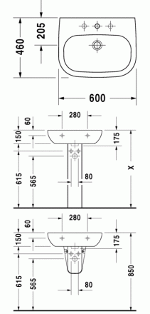 Duravit D-Code 23106000002 Раковина