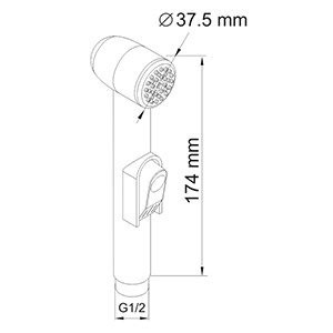 Wasserkraft A043 Гигиеническая лейка с фиксатором