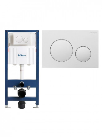 Belbagno BB-101-M-BC инсталляция для подвесного унитаза с кнопкой смыва