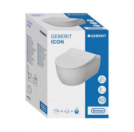 Geberit iCon 500.784.01.1 Rimfree Унитаз подвесной с сиденьем