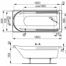 Vagnerplast Hera 180x80 акриловая ванна Vagnerplast Hera 180x80 акриловая ванна