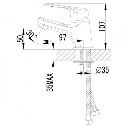 Lemark Luna LM4156C смеситель для раковины