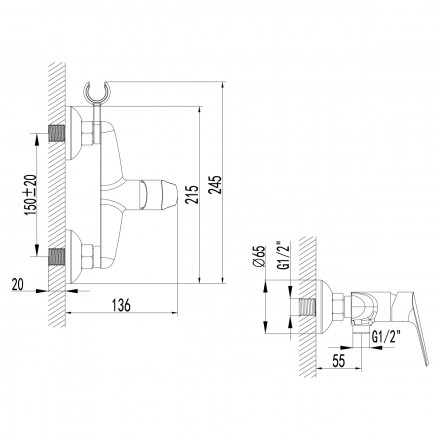 Lemark Partner LM6559C смеситель для душа