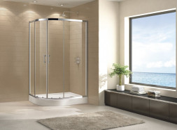Cezares ECO-O-A-2 100x100 душевой угол стекло прозрачное