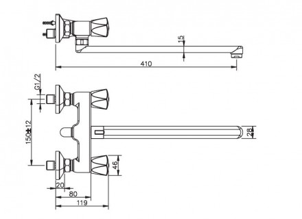 ESKO Moscow MS 31 Смеситель для ванны