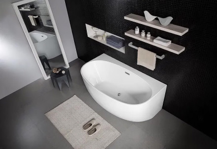 Azario Cambridge 180x88x58 ванна акриловая пристенная