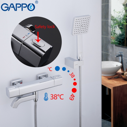 Gappo G3291 Смеситель термостат для ванны