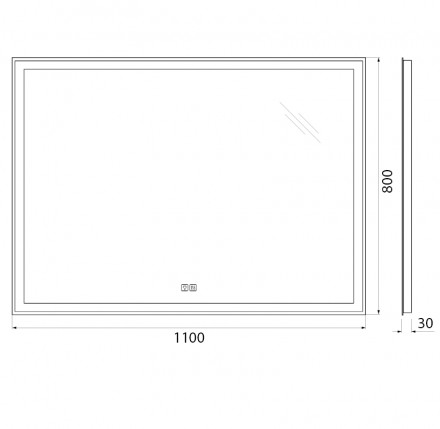 BelBagno SPC-GRT-1100-800-LED-TCH-WARMЗеркало