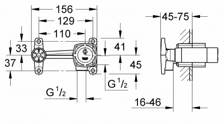 Grohe 23319000 скрытая часть для смесителя