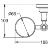 Rose RG1122 Два стакана с держателем хром Rose RG1122 Два стакана с держателем хром