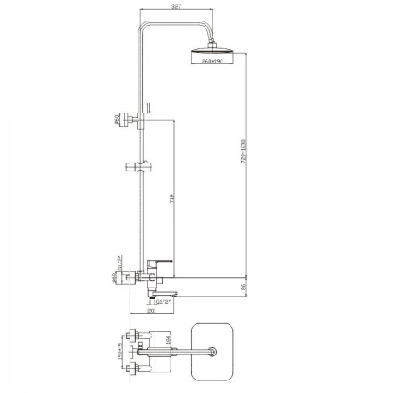 Haiba HB2402 Душевая система