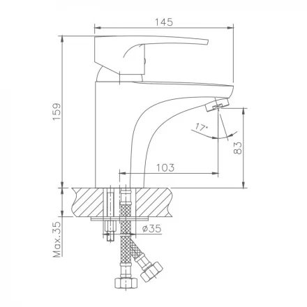 Haiba HB1065 Смеситель для раковины